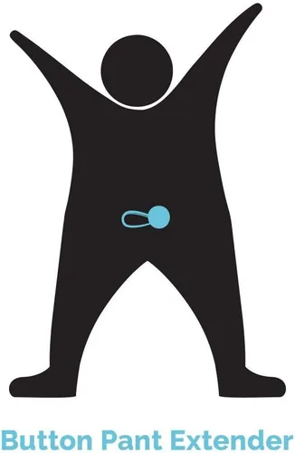 Vista 8 de Paquete de 5 extensores de pantalones con botones flexibles Añade 1 a 2 pulgadas súper resistente con un poco de elasticidad negro