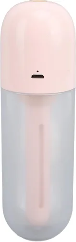 Vista 7 de Asixxsix Mini humidificador portátil, 3.4 fl oz de niebla fría, recargable por USB, humidificador personal de viaje para oficina, dormitorio, Rosa