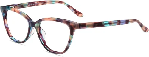 Vista 10 de Firmoo Gafas de Bloqueo de Luz Azul Vintage Ojo de Gato Gafas de Lectura para Computadora (Marco Transparente, 2.00)