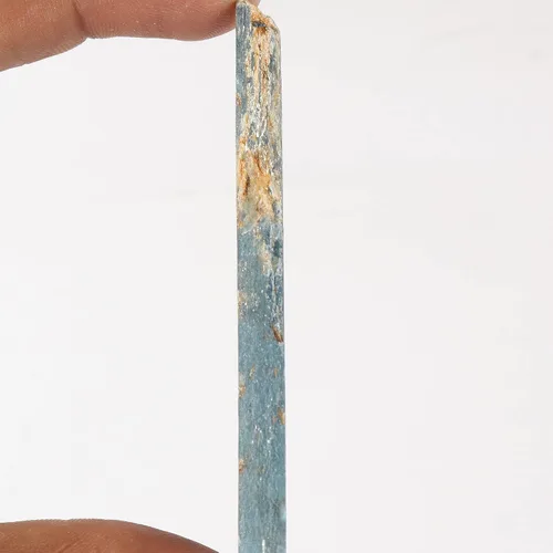 Vista 32 de GEMHUB Lápiz de cianita áspero pequeño con cristal curativo de cianita azul áspero suelto, tamaño pequeño, 9.7