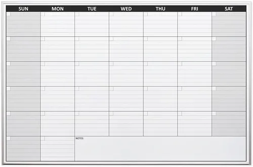 Vista 2 de Calendario de borrado en seco de un mes de 32 x 45.5 pulgadas 1 Mes