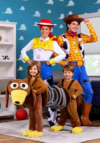 Vista 4 de Pixar Toy Story - Disfraz de perro Slinky para niños y niñas