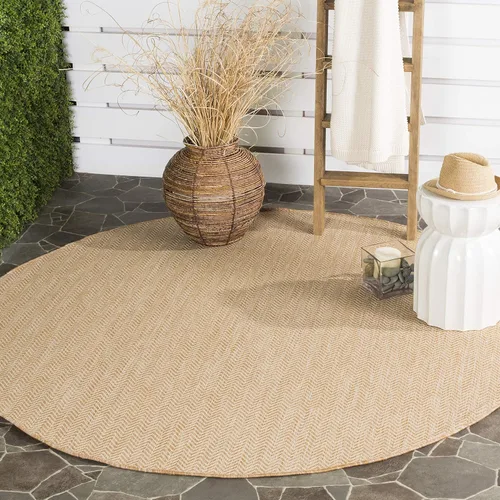 Vista 21 de Safavieh Colección Courtyard CY8022 Alfombra, 2 pies x 3 pulgadas x 5 pies, aguamarina y gris, impermeable, fácil de limpiar, sin pelusa