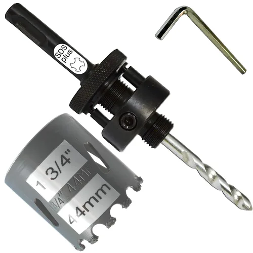 Vista 20 de Kit de extensión y eje de sierra perforadora de 7/16 pulgadas: 2 ejes hexagonales de 1/2 pulgadas y extensión de 12 pulgadas para sierras