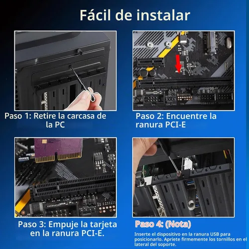 Vista 6 de Tarjeta de expansión PCIe a USB 3.0 de 7 puertos