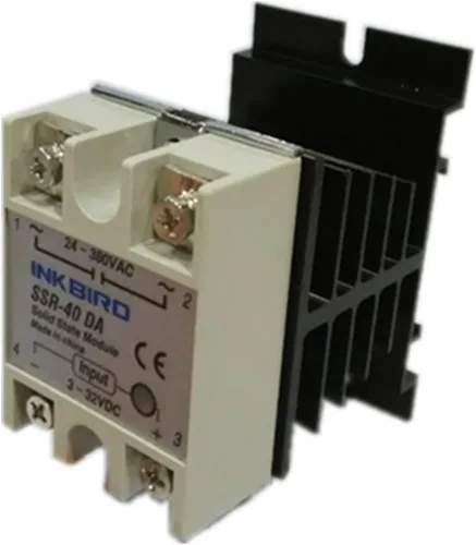 Vista 6 de Inkbird Relé de Estado Sólido 40DA DC SSR Disipador de Calor Negro para Controlador de Temperatura de Termostato PID