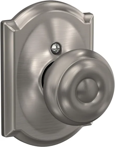 Vista 12 de SCHLAGE F10 GEO 716 Pomo de Puerta Georgiano, Cerradura de Paso para Pasillo y Armario, Bronce Envejecido (Paquete de 4)