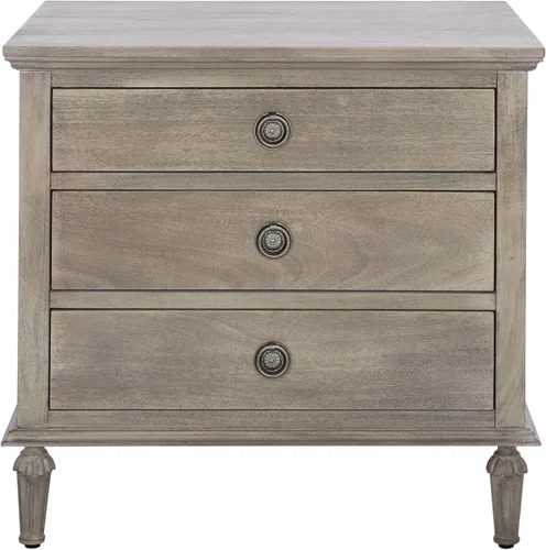 Vista 11 de SAFAVIEH Couture Home Collection Lisabet - Mesita de noche de madera con 3 cajones (totalmente montada)