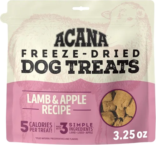Vista 10 de ACANA Singles - Golosinas para perros sin granos, ingredientes limitados y liofilizadas con pato y pera, bolsa de 3.25oz