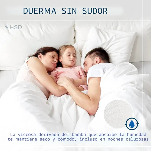 Vista 5 de Hotel Sheets Direct - Juego de sábanas 100% viscosa derivada de bambú tamaño individual - sábanas refrescantes con 1 funda de almohada 01-Blanco