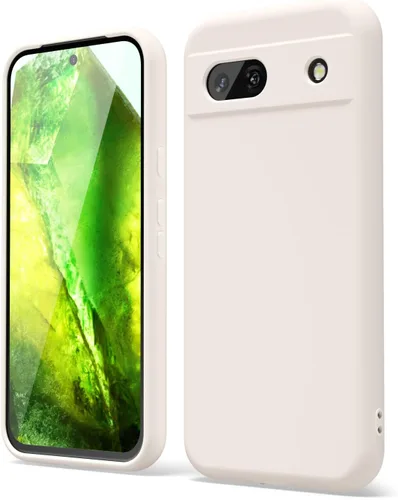 Vista 53 de oakxco para Google Pixel 6A Funda de teléfono de silicona líquida, diseño estético lindo y delgado para mujer y niña, cubierta de gel suave, lisa