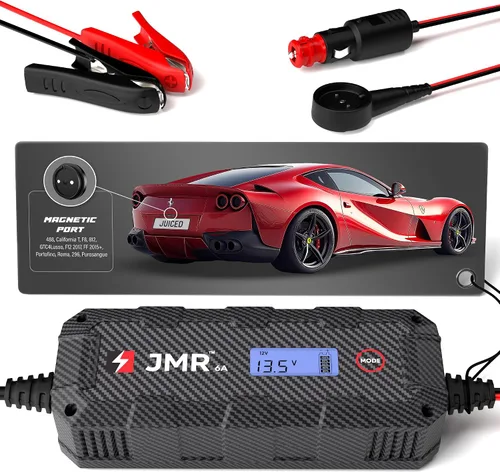 Vista 12 de JMR Cargador de Batería para Ferrari 458 California F12 FF 599 612 F430 Cargador de Goteo Acondicionador Mantenedor