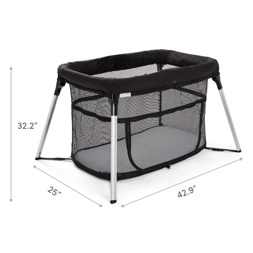 Vista 7 de Munchkin Ultra-Lite - Corral 3 en 1, cuna de viaje y moisés para recién nacidos de hasta 24 meses, ligero, sin herramientas, incluye colchón