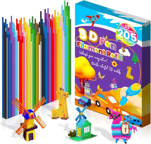 Vista 8 de 450 piezas de repuesto de filamento de impresora de bolígrafo 3D para bolígrafo Start 3D