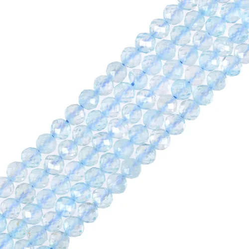 Vista 31 de Cuentas Redondas Facetadas de Ópalo Verde de 4 mm Sueltas de 16 Pulgadas para Hacer Joyas