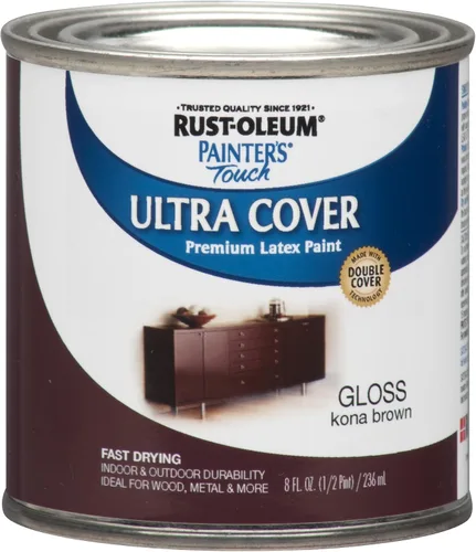 Vista 57 de Rust-Oleum 1976502 Painter's Touch - Pintura de látex, cuarto de galón, negro plano, 32 onzas líquidas, (paquete de 1)