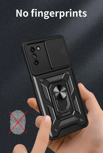 Vista 5 de Funda para Nokia G400 5G con [2 unidades] Protector de pantalla de vidrio templado, para Nokia G400 [Grado militar] Armadura protectora, con lente