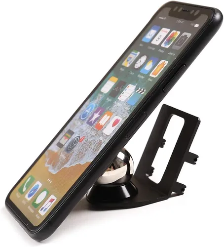 Vista 2 de Soporte para teléfono celular giratorio de 360 grados para Land Rover Discovery Sport 2020, color negro