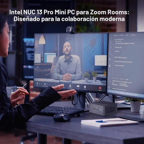 Vista 7 de Intel NUC 13 Pro, NUC13ANHi7 Home & Business Desktop Mini PC Barebone, procesador Core i7-1360P (12 núcleos y 5.0 GHz), gráficos Intel Iris Xe, 16