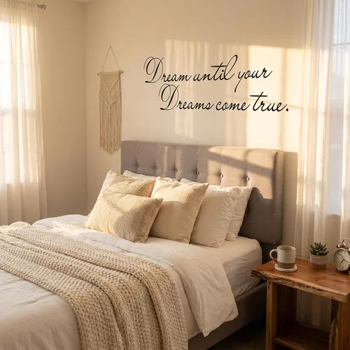 Vista 9 de Texto Dream until your dreams come true, negro, DG-DR-577