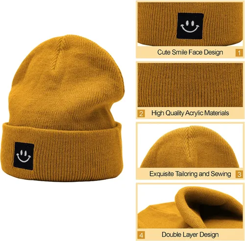 Vista 5 de MaxNova Gorro de punto para bebés de 0 a 8 años