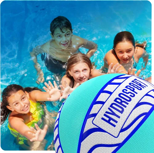 Vista 8 de Baloncesto de piscina (talla 3) – Juguetes de piscina para niños, adolescentes y adultos – Baloncesto acuático para fiestas en piscinas – Pelotas
