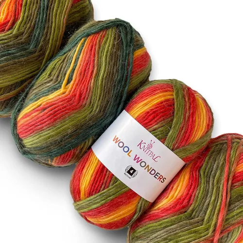 Vista 11 de Wool Wonders - Ovillo de lana para tejer, paquete de 4 (640 yardas/14.11 oz), patrones libres, hilo de lana para tejer, Aran/pesado #4