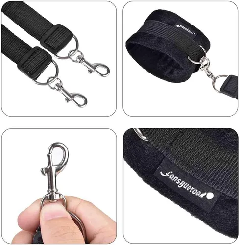 Vista 7 de Kit de restricciones sexuales BDSM, juguetes sexis para muñecas, para dormitorio de adultos, kit de amarres para adultos, herramientas para parejas