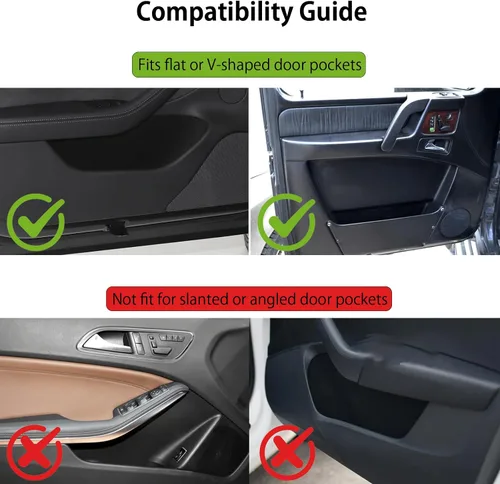 Vista 6 de Paquete de 2 portavasos con clip para la puerta del automóvil, organizador de asiento automotriz para bebidas extra, soporte para café, cuero