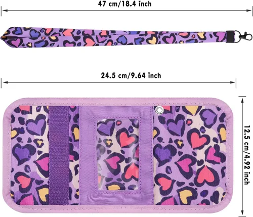 Vista 3 de Cartera infantil para niñas y niños, Leopardo-Púrpura, Moderno