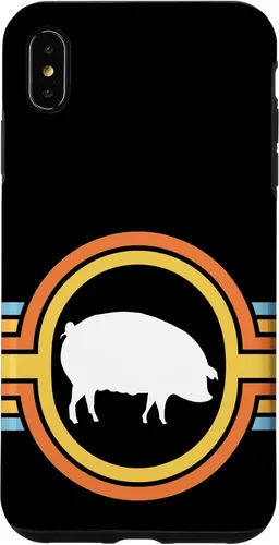 Vista 11 de Pig - Farm Farming Piglet Piggy Hog Swine Cute 70s Retro Case for iPhone 17