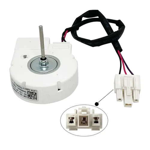 Vista 4 de Motor del ventilador del evaporador del refrigerador 50240401000Q 12V 4W Replacement for Samsung Fridge, Midea, Frigidaire, Magick Chef