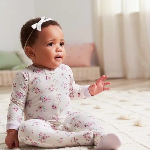 Vista 4 de Gerber Paquete de 2 mamelucos Sleep 'N Play para bebé niña