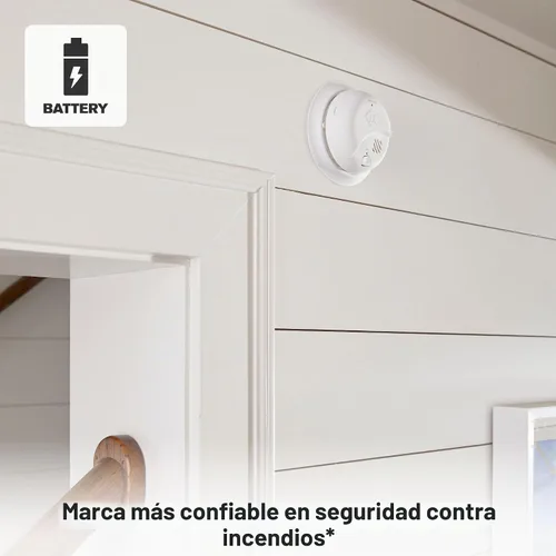 Vista 4 de First Alert Alarma de humo de batería de 10 años SMI110