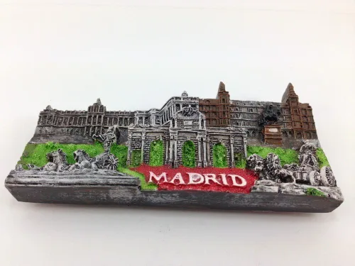 Vista 2 de WitnyStore Pequeños lugares de interés de Madrid España Europa del sur Atracciones turísticas Resina Imán de refrigerador Viajero Recuerdo Regalo