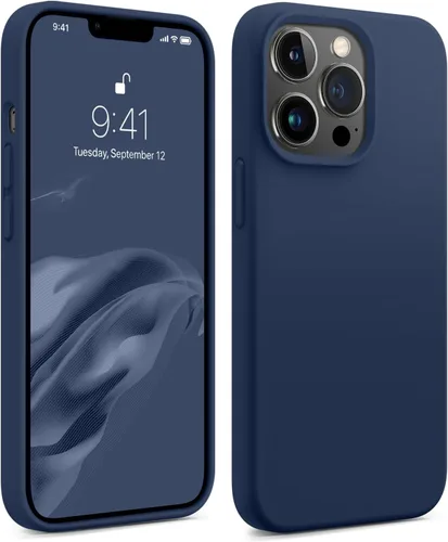 Vista 21 de AOTESIER Funda magnética para iPhone 13 Pro Max, compatible con MagSafe, protección militar a prueba de golpes, funda de silicona con forro de Verde