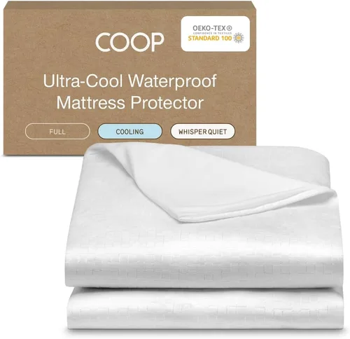 Vista 16 de Coop Home Goods Protector de colchón impermeable ultra fresco, tamaño individual, protector de colchón refrescante, lavable a máquina, funda de cama