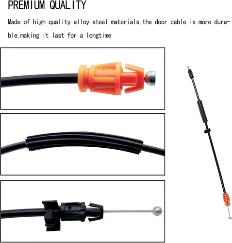 Vista 3 de Cable de pestillo de puerta de 16.5 pulgadas, cable de liberación de pestillo de manija de puerta interior compatible con Chevy Tahoe Sierra Yukon
