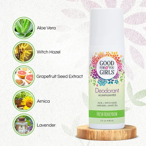 Vista 4 de Good for You Girls - Desodorante libre de aluminio, natural y vegano para niños, preadolescentes, adolescentes, protección segura y efectiva contra