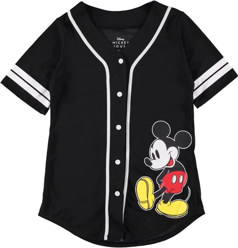 Vista 13 de Disney Camiseta de béisbol de Mickey Mouse con botones para mujer, diseño de Mickey y Minnie Mouse