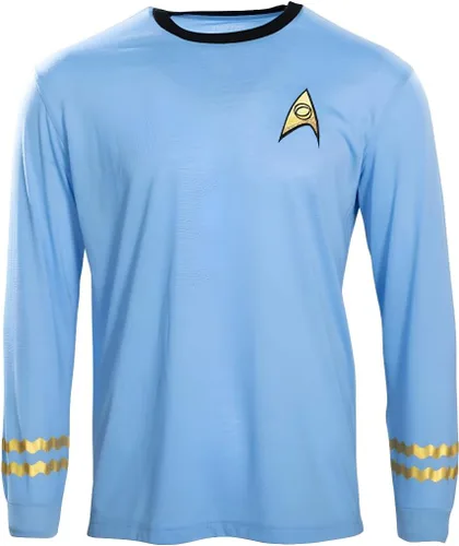 Vista 8 de Star Trek - Camiseta de manga larga para disfraz de Halloween, Capitán Kirk, Ingeniería, Cosplay Rojo