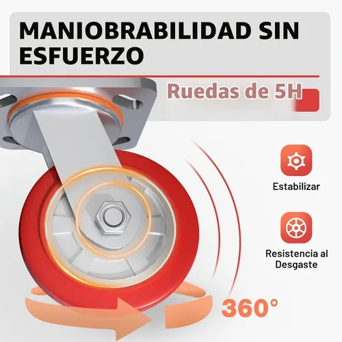 Vista 4 de Camión de panel resistente 2IN1, carro de plataforma de 42" x 24