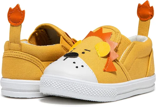 Vista 5 de HLMBB Toddler Shoes Unisex Cartoon for Baby Boys Girls Shoes Cute Animal Hard Bottom Canvas Sole Kids Running Walking Sneakers