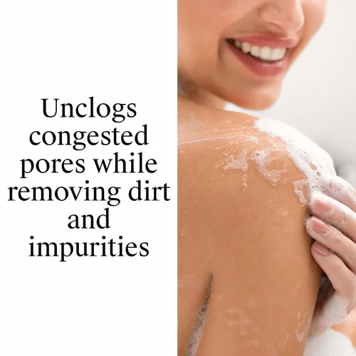 Vista 4 de Neutrogena Body Clear - Gel de baño para el tratamiento del acné con ácido salicílico, limpiador corporal de pomelo rosa para evitar brotes