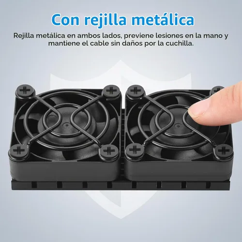 Vista 4 de ELUTENG Ventilador de computadora USB de 1.575 pulgadas de doble fila 2 en 1 ventiladores de PC USB con 3 velocidades ajustables 6500RPM Electrónica