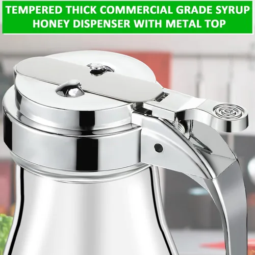 Vista 4 de Mimorou 8 dispensadores de jarabe de vidrio de 6 onzas con boquilla retráctil, dispensador de jarabe de café, dispensador de crema, dispensador
