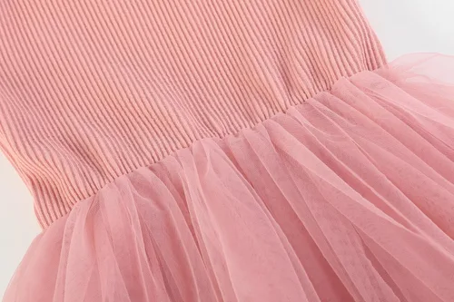Vista 5 de RJXDLT Vestido tutú para niñas pequeñas, vestidos de tul sin mangas