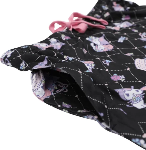 Vista 5 de Bioworld Kuromi & My Melody - Conjunto de ropa de dormir lavanda para mujer