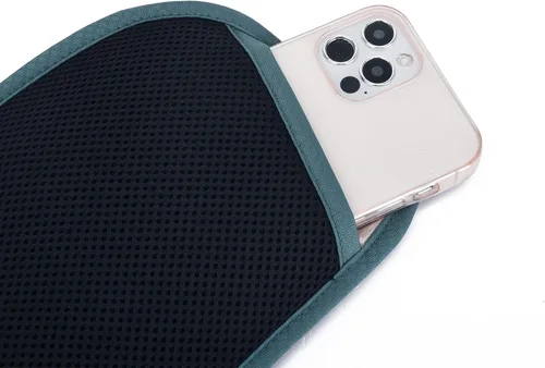 Vista 54 de DAITET Cinturón de dinero, soporte para pasaporte, cartera de viaje oculta segura con bloqueo RFID, riñonera encubierta (negro), Negro, Rfid