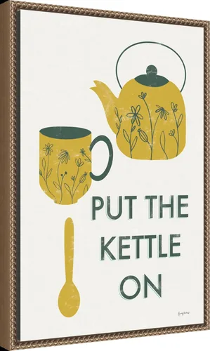 Vista 2 de Amanti Art Framed Canvas Wall Art 23x16 Retro Kitchen Coffee IV by Becky Thorns, Framed Wall Art Canvas, Cuisine Artwork, Traditional Decor, Medium